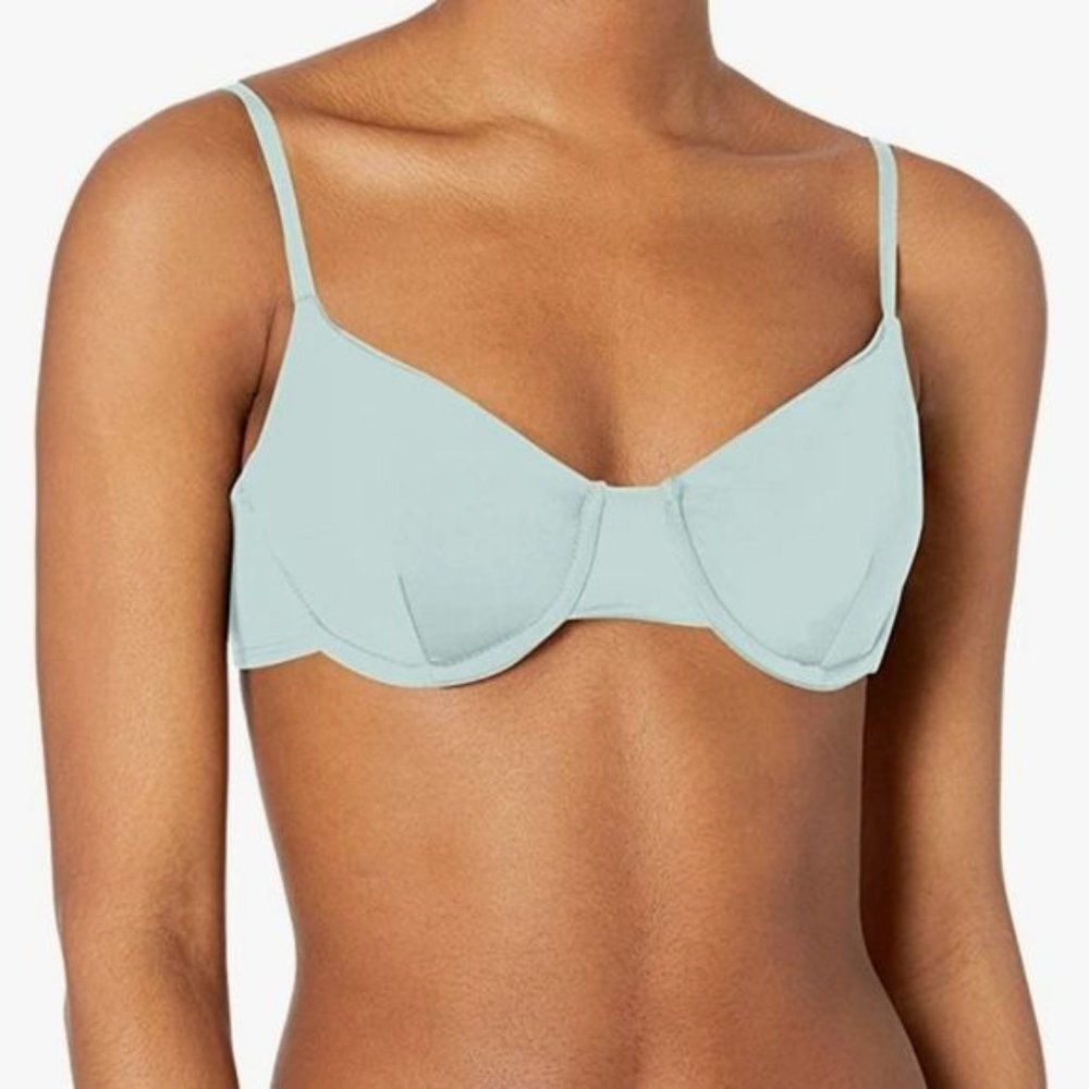 NWT The Bikini Lab Mint‎ Green Underwire Bikini Top